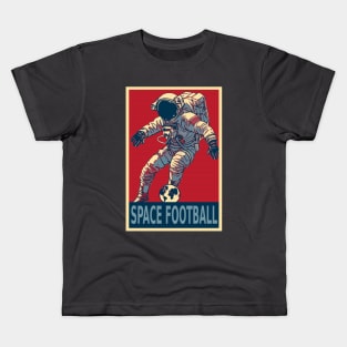 Astronaut Playing Space football Kids T-Shirt